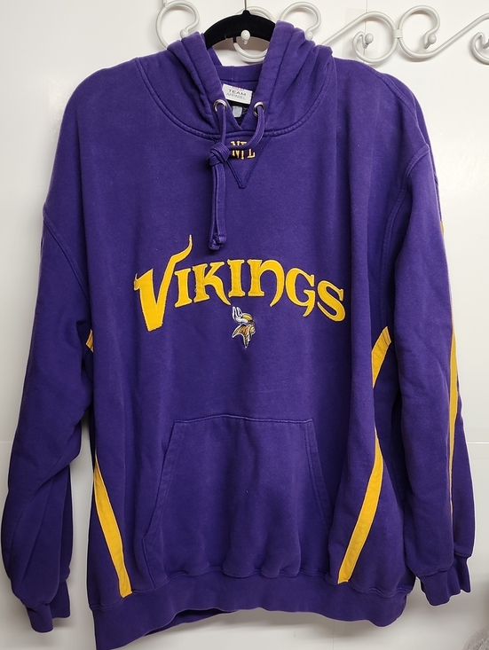 NFL Other - NFL Vintage Team Apparel Purple and Yellow Vikings Crewneck Hoodie